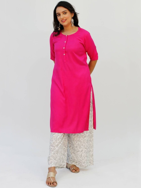 

LastInch Women Pink Gotta Patti Pathani Kurta