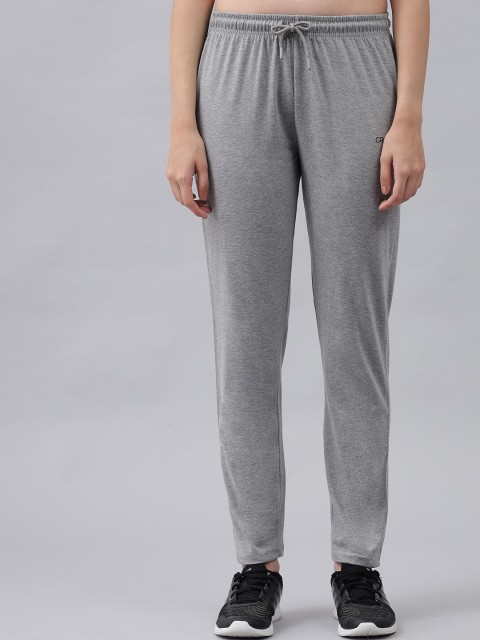 

GRIFFEL Women Grey Solid Cotton Track Pant