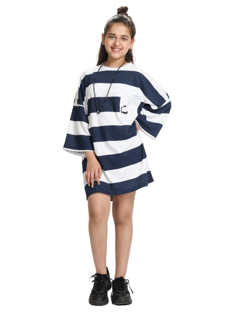 

SIDROCK Blue Striped Sweater Dress