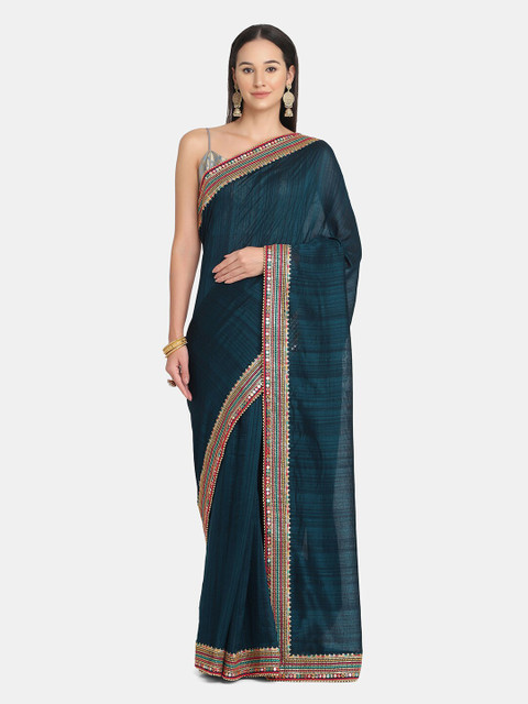 

BOMBAY SELECTIONS Green Saree