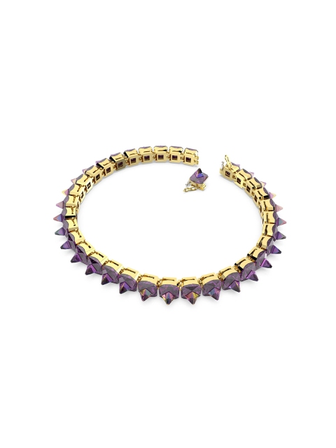 

SWAROVSKI Gold-Toned & Purple Gold-Plated Necklace