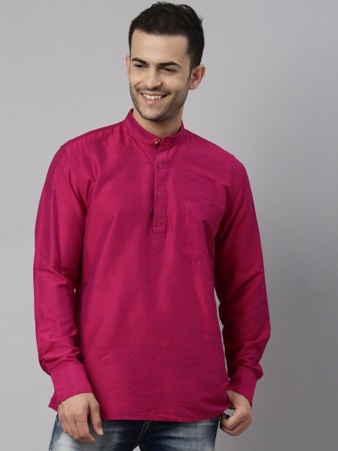 

TATTVA Men Fuchsia Cotton Kurta