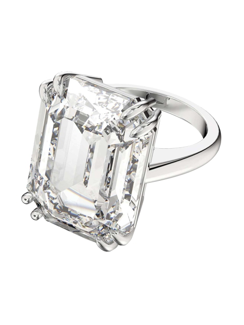 

SWAROVSKI Rhodium Plated Crystal Studded Finger Ring, White