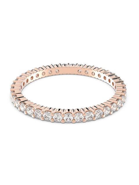 

SWAROVSKI Rose Gold Plated Crystals Studded Finger Ring, White