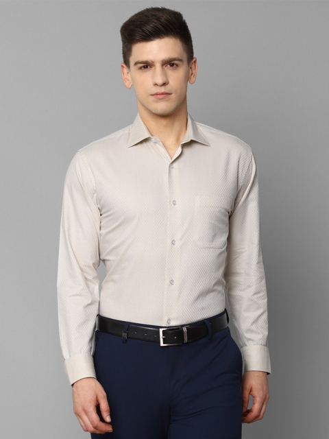 

Allen Solly Men Beige Slim Fit Cotton Formal Shirt