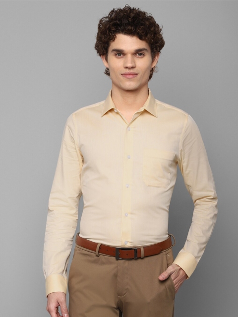 

Allen Solly Men Cream-Coloured Slim Fit Pure Cotton Formal Shirt