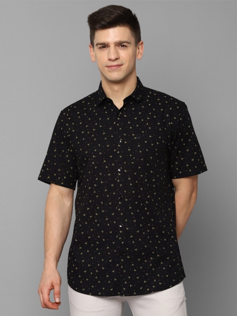 

Allen Solly Men Black Slim Fit Printed Casual Shirt