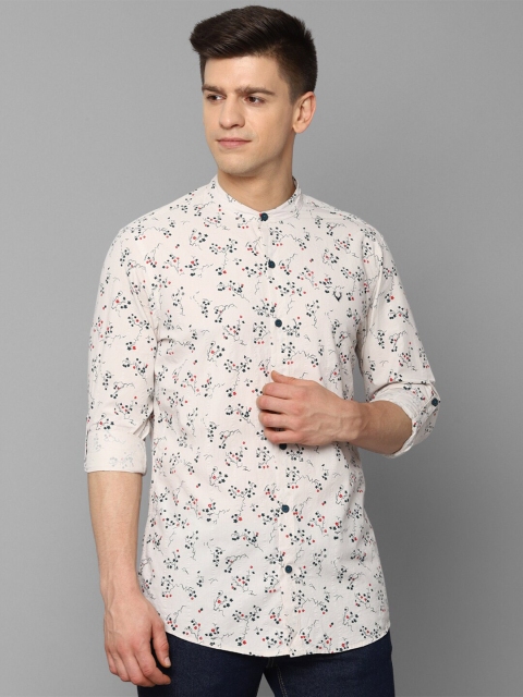 

Allen Solly Men White Floral Printed Pure Cotton Casual Shirt