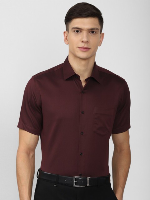 

Van Heusen Men Maroon Regular Fit Cotton Formal Shirt
