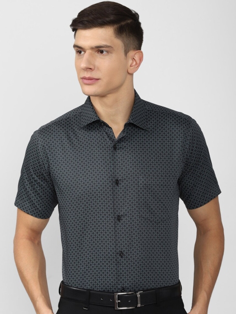 

Van Heusen Men Grey Printed Formal Shirt
