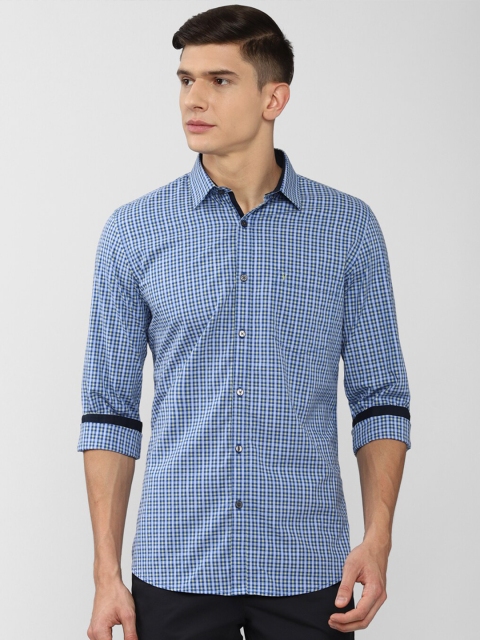 

Van Heusen Sport Men Blue Slim Fit Checked Casual Shirt