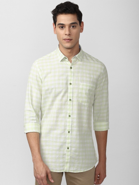 

Van Heusen Sport Men Green Slim Fit Checked Casual Shirt