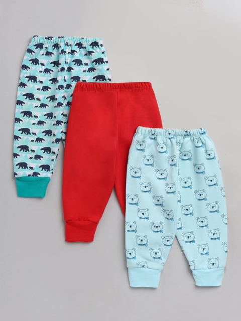 

Hopscotch Boys Pack Of 3 Printed Track Pants, Blue