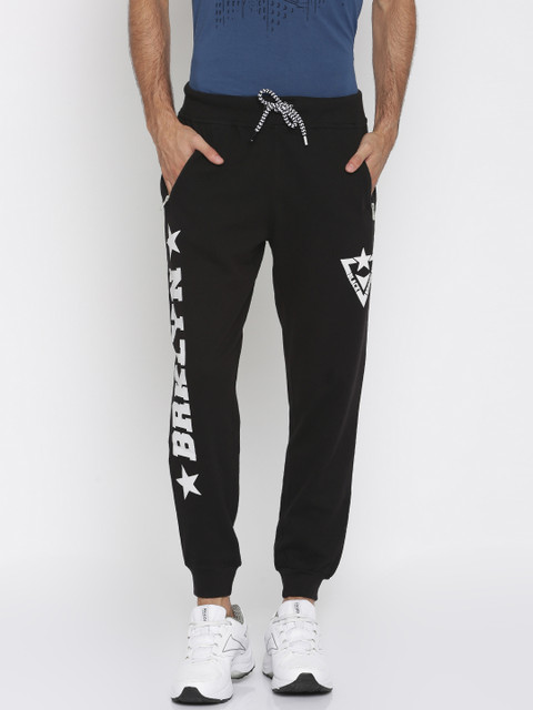 

ALCOTT Black Printed Track Pants