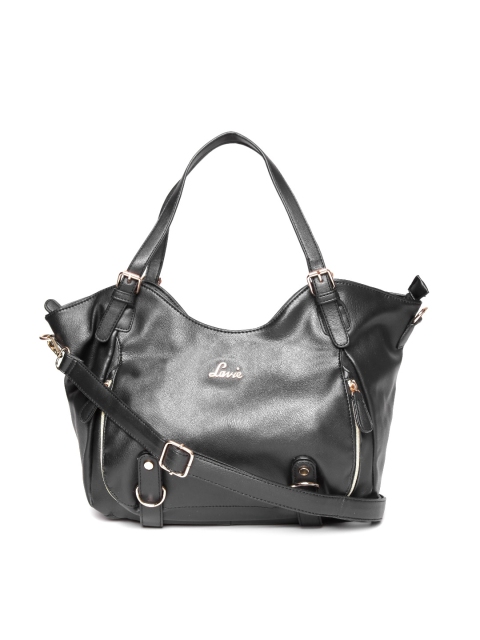

Lavie Black Solid Shoulder Bag with Sling Strap
