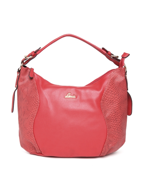 

Lavie Red Textured Hobo Bag