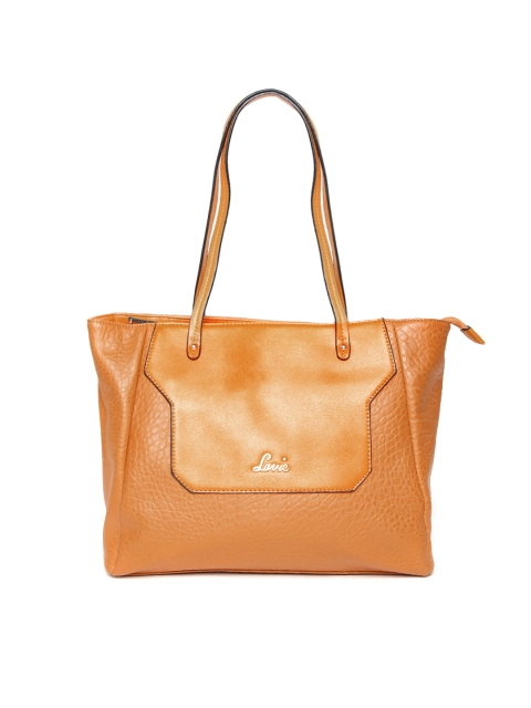 

Lavie Rust Orange Textured Shoulder Bag