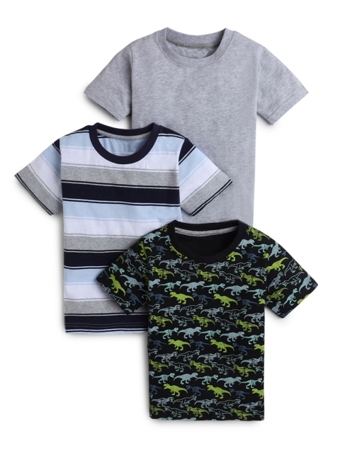 

Hopscotch Boys Pack of 3 T-shirts, Grey