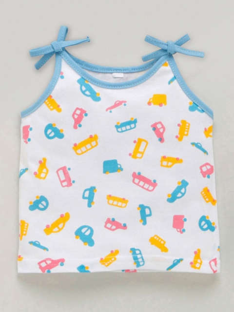 

Hopscotch Kids Blue Printed T-shirt