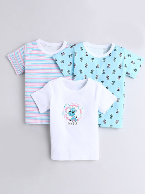 

Hopscotch Girls Blue 3 Printed Applique T-shirt