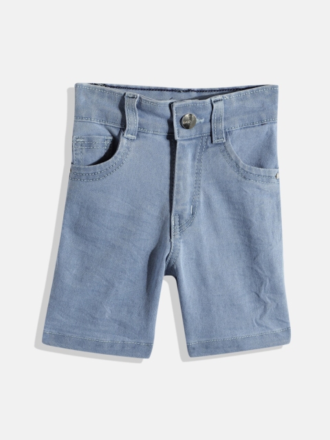 

kidoz Girls Blue Slim Fit Denim Shorts