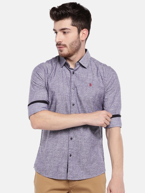 

Being Human Men Blue Slim Fit Printed Casual Shirt