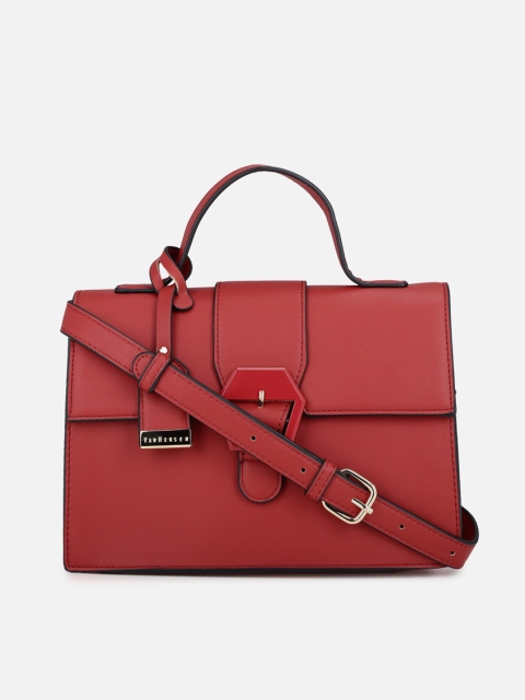 

Van Heusen Woman Red PU Structured Satchel
