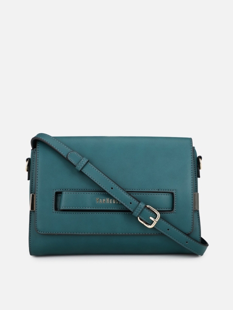 

Van Heusen Woman Blue PU Structured Sling Bag