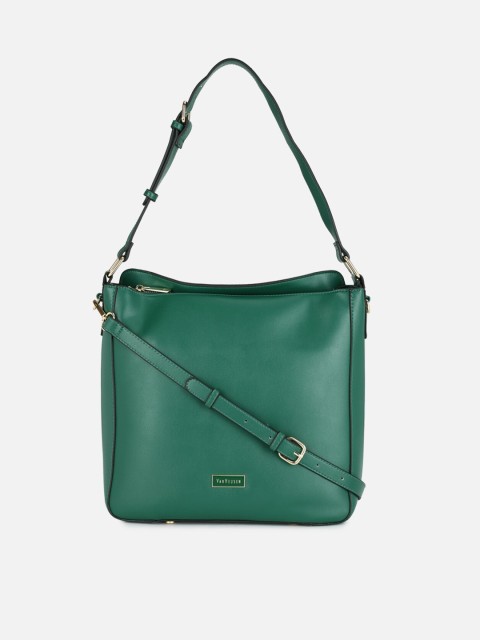 

Van Heusen Woman Green PU Structured Hobo Bag
