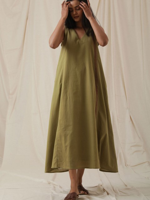 

the kaatn trail Green A-Line Dress