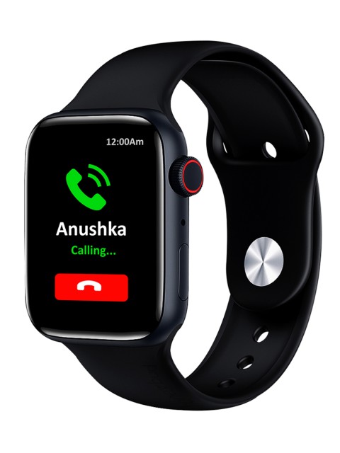 

honeybud Airfit Pro with Bluetooth Calling Retina Screen Voice Assistant Smartwatch, Black