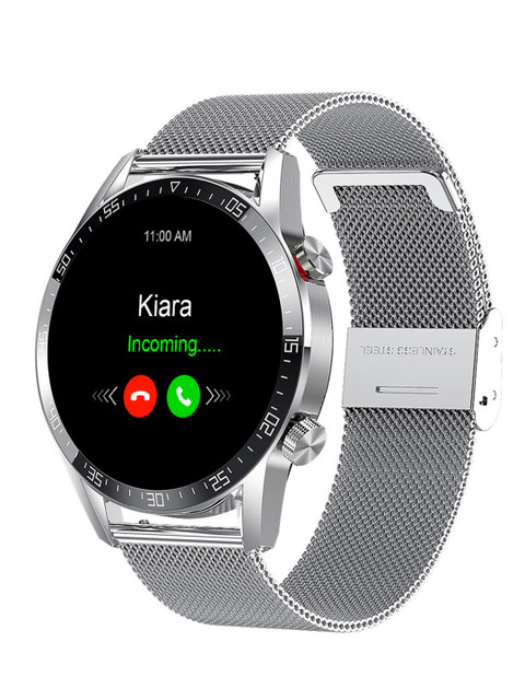 

honeybud Silver-Toned Airfit Ultra ECG Monitoring Wireless Charger & Bluetooth Calling