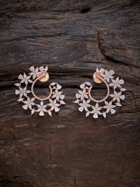 

Kushal's Fashion Jewellery White Floral Studs Earrings