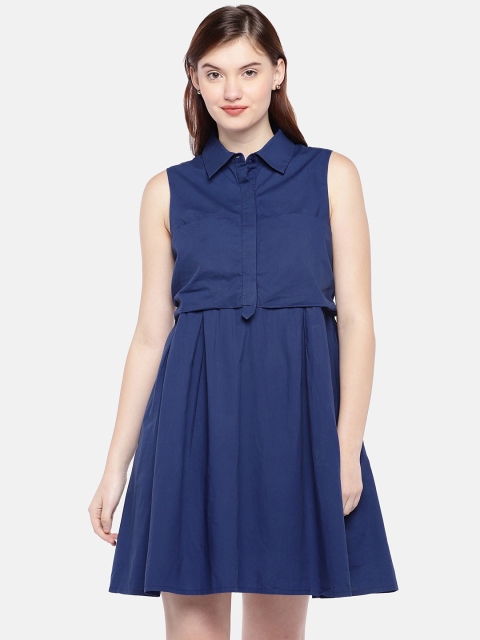 

Vero Moda Women Blue Fit & Flare Dress