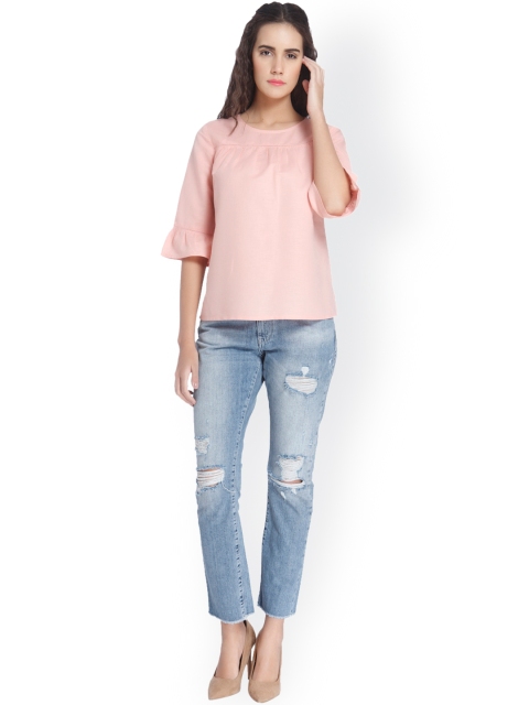 

Vero Moda Women Coral Pink Top
