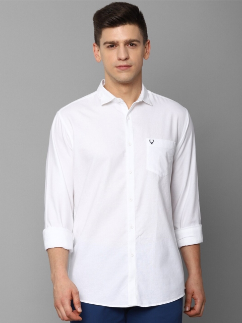 

Allen Solly Men White Slim Fit Casual Shirt