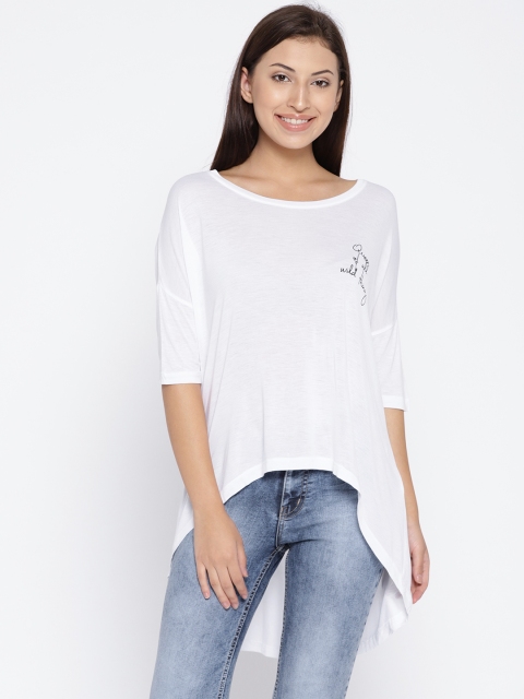 

Vero Moda Women White High-Low Top