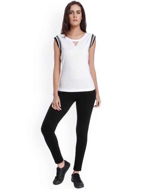 

Vero Moda Women White Solid Regular Top