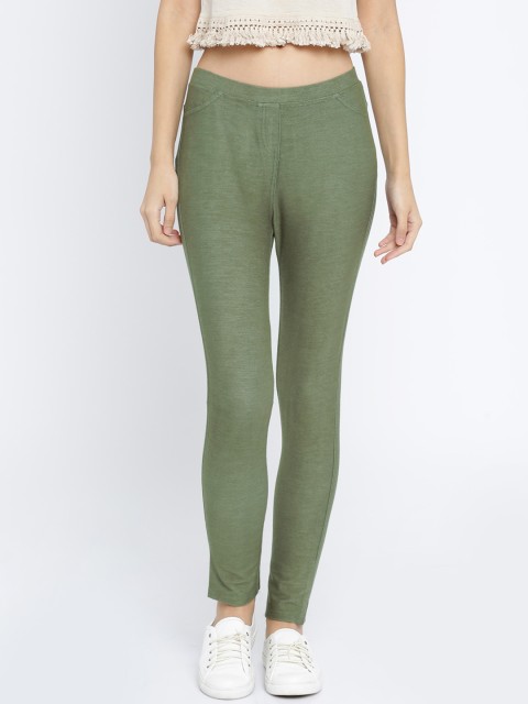 

Vero Moda Women Green Treggings
