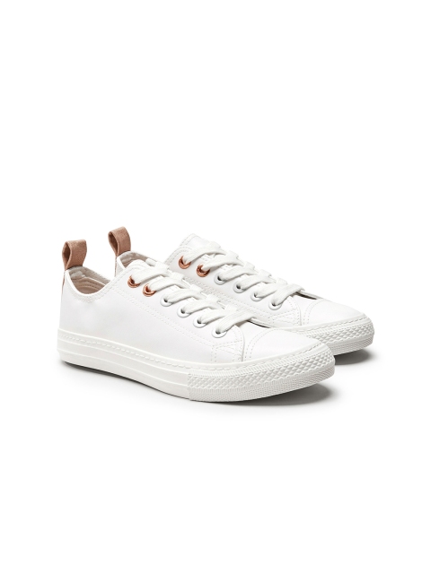 

next Women White Solid Sneakers