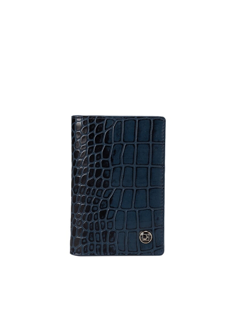 

Da Milano Navy Blue Textured Leather Card Holder
