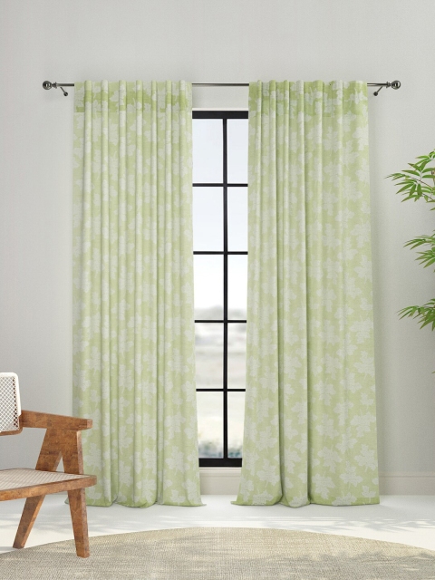 

Fabindia Green Window Curtain