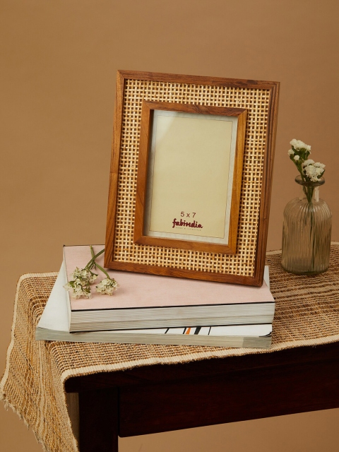 

Fabindia Beige Wooden Table Photo Frame