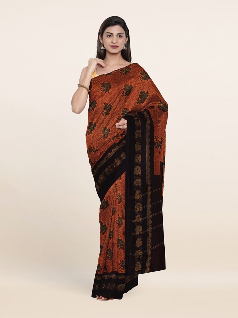 

Pothys Mustard & Black Pure Cotton Saree
