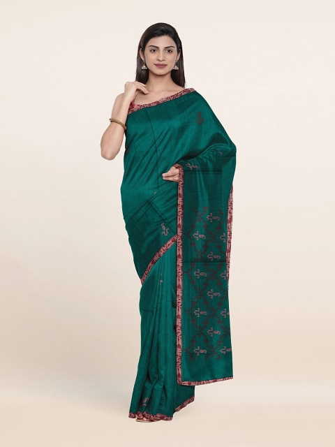 

Pothys Green Printed Pure Cotton Saree