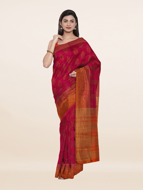 

Pothys Pink & Orange Woven Design Art Silk Saree