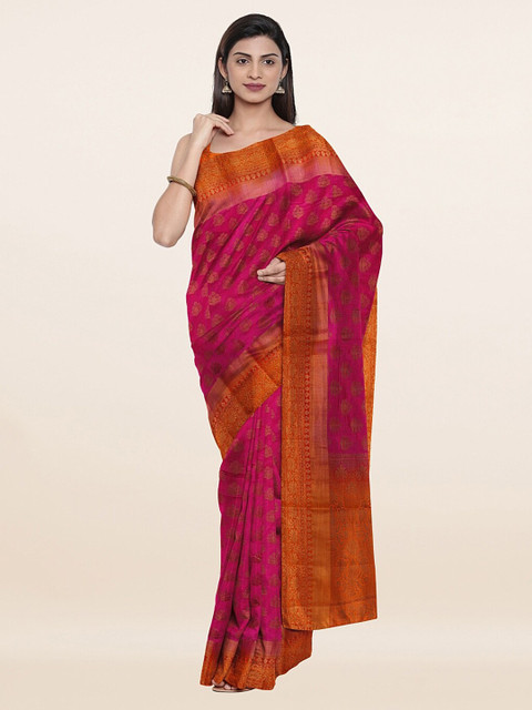 

Pothys Pink & Orange Woven Design Art Silk Saree