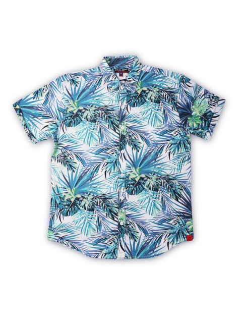 

Gini and Jony Boys Blue Classic Floral Printed Casual Shirt