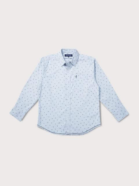 

Gini and Jony Boys Grey Classic Printed Casual Shirt