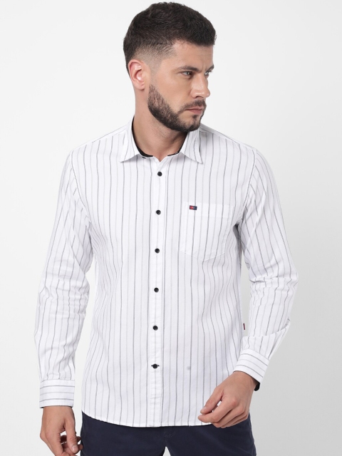 

AD By Arvind Men White Casual Shirt